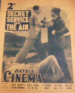 BOYS CINEMA magazine side cover Issue 1027 19 August 1939
