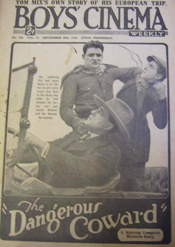 BOYS CINEMA magazine side cover Issue 303 26 September 1925