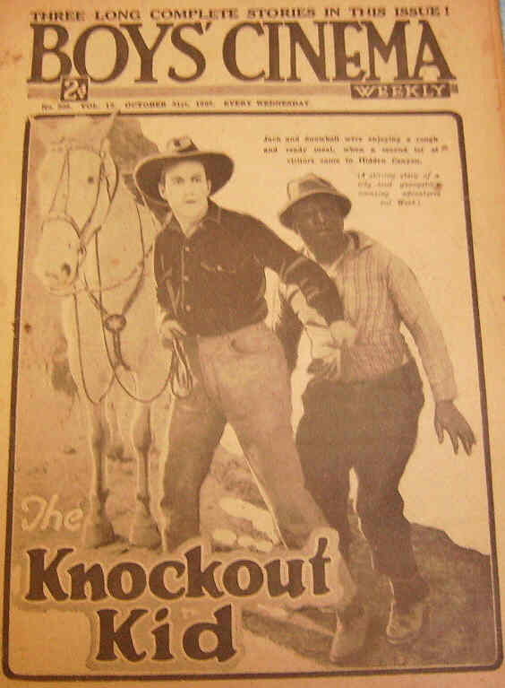 BOYS CINEMA magazine side cover Issue 308 31 October 1925