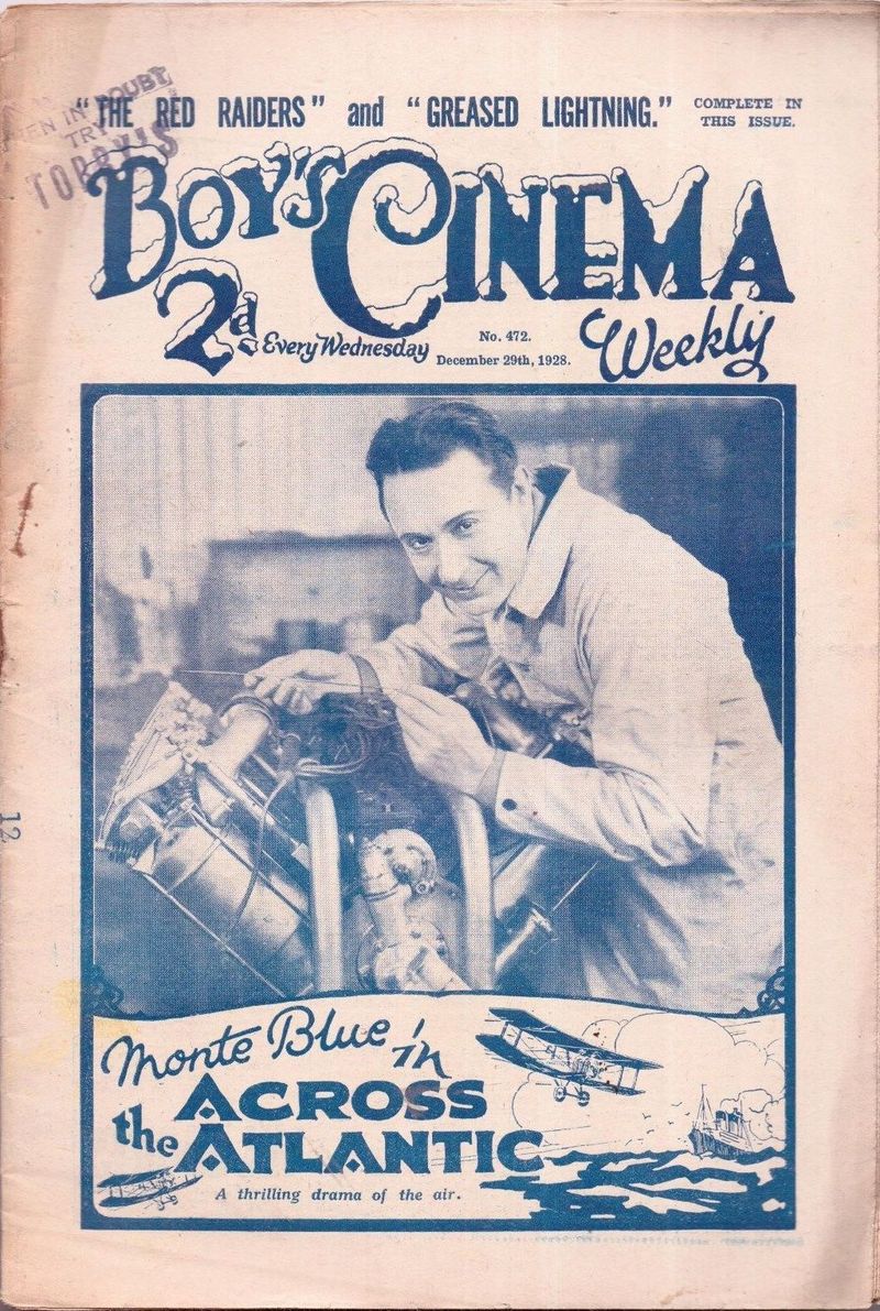 BOYS CINEMA magazine side cover Issue 472 29 December 1928