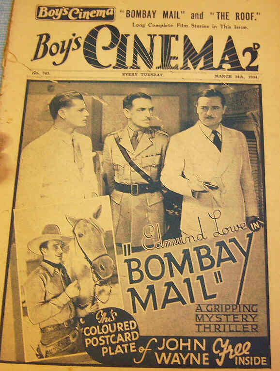 BOYS CINEMA magazine side cover Issue 745 24 March 1934