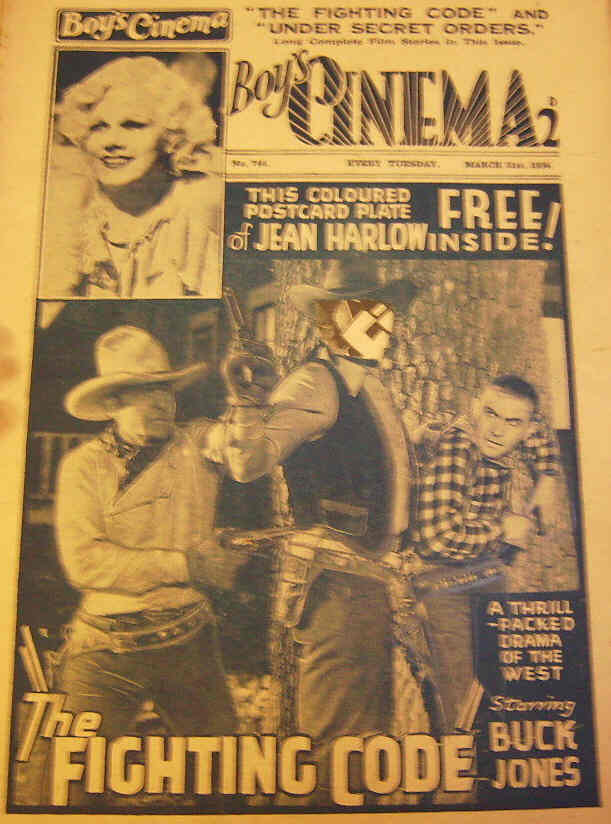 BOYS CINEMA magazine side cover Issue 746 31 March 1934