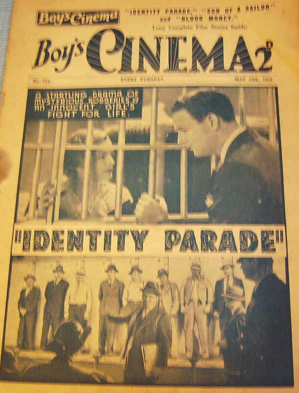 BOYS CINEMA magazine side cover Issue 752 12 May 1934