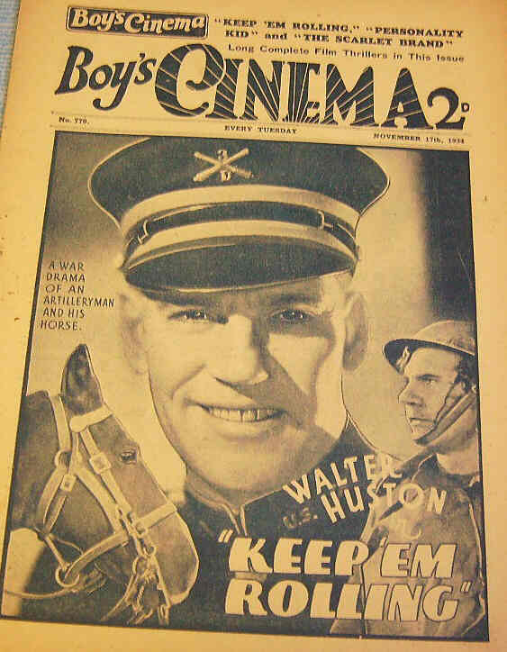 BOYS CINEMA magazine side cover Issue 779 17 November 1934