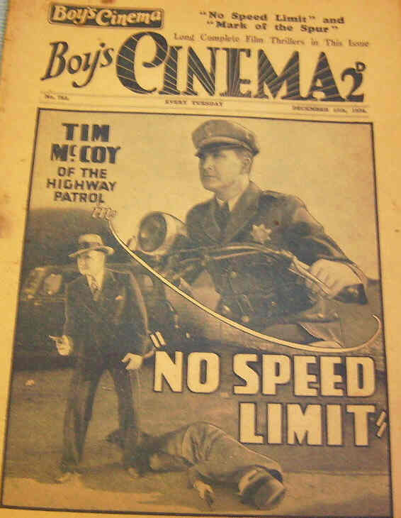 BOYS CINEMA magazine side cover Issue 783 15 December 1934