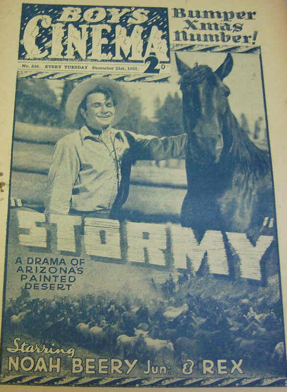 BOYS CINEMA magazine side cover Issue 836 21 December 1935