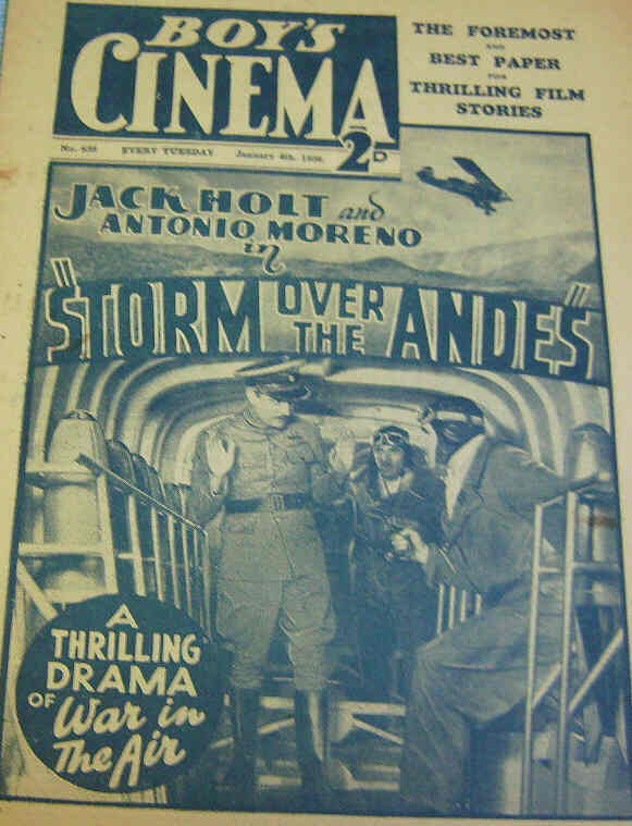 BOYS CINEMA magazine side cover Issue 838 4 January 1936
