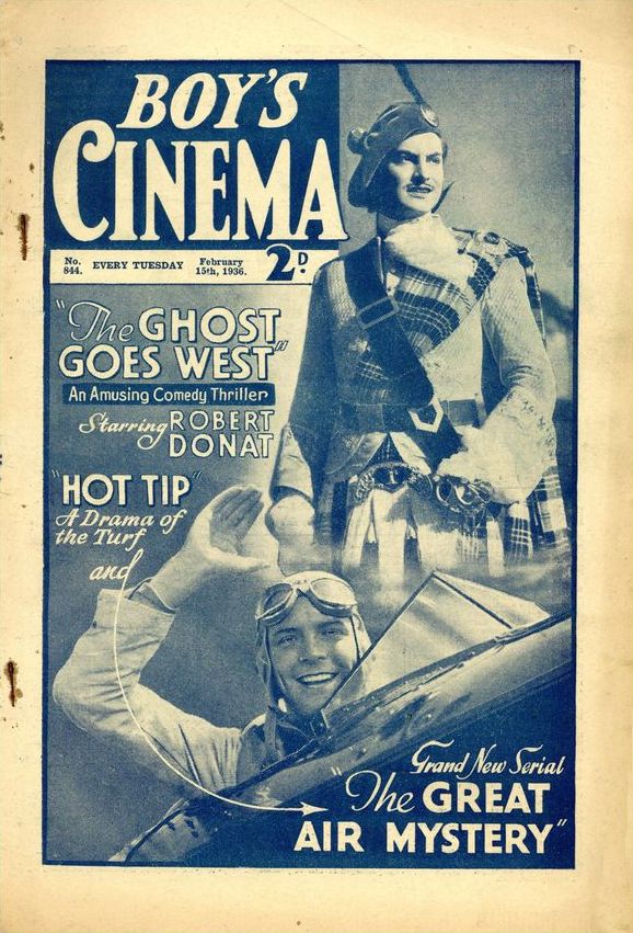 BOYS CINEMA magazine side cover Issue 844 15 February 1936