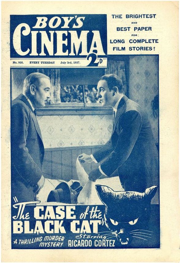 BOYS CINEMA magazine side cover Issue 916 3 July 1937