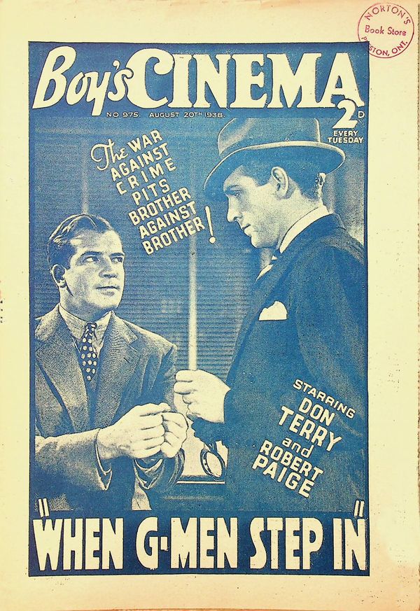 BOYS CINEMA magazine side cover Issue 975 20 August 1938