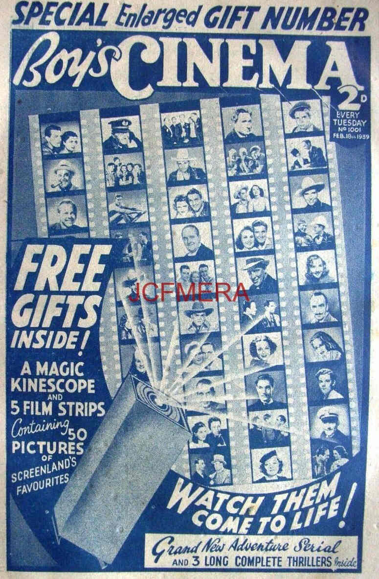 BOYS CINEMA magazine side cover Issue 1001 18 February 1939
