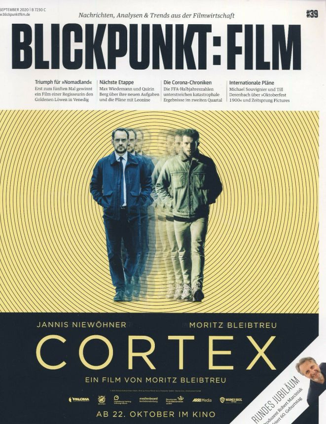 BLICKPUNKT: FILM magazine side cover Issue 39  September 2020