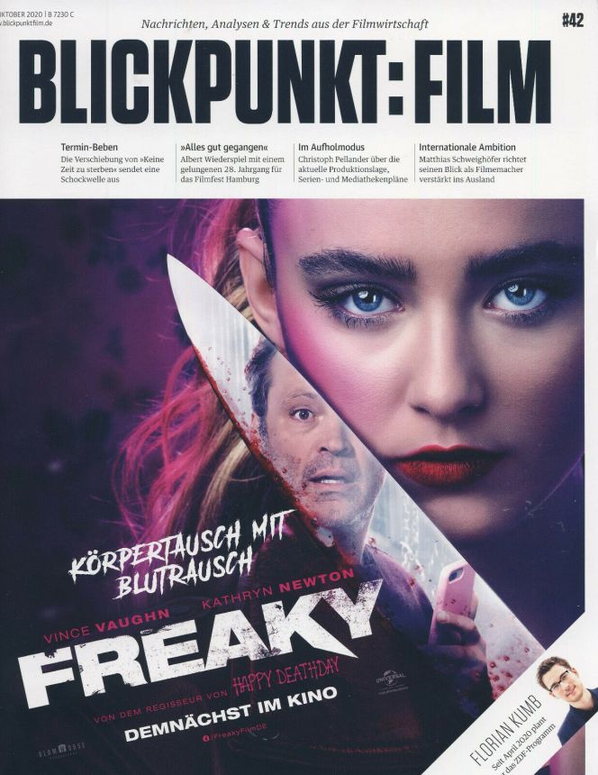 BLICKPUNKT: FILM magazine side cover Issue 42  October 2020