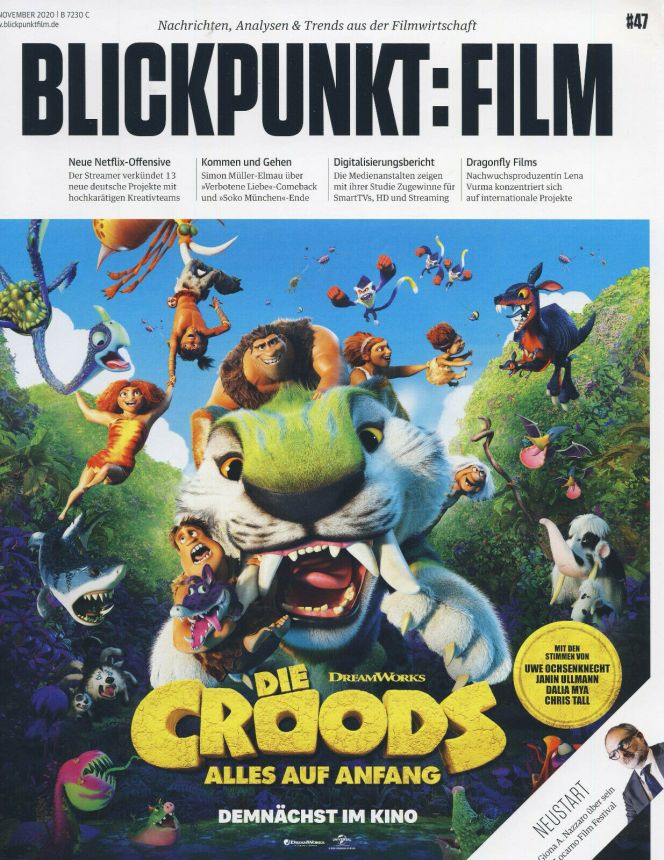 BLICKPUNKT: FILM magazine side cover Issue 47  November 2020