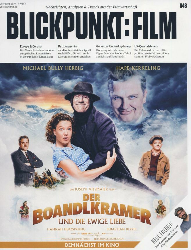 BLICKPUNKT: FILM magazine side cover Issue 48  November 2020