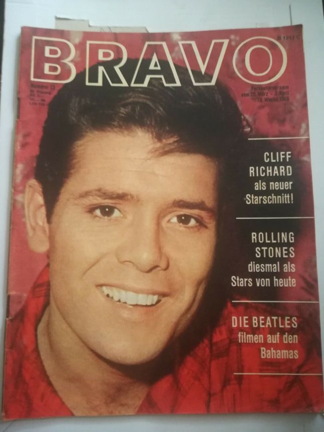BRAVO magazine side cover Issue 13 28 March 1965