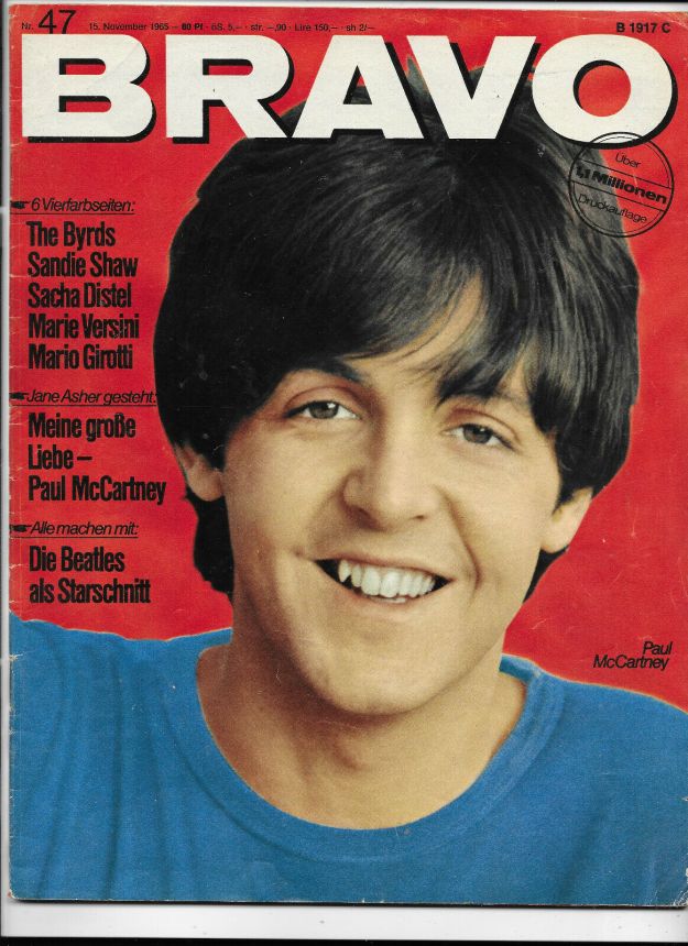 BRAVO magazine side cover Issue 47 15 November 1965