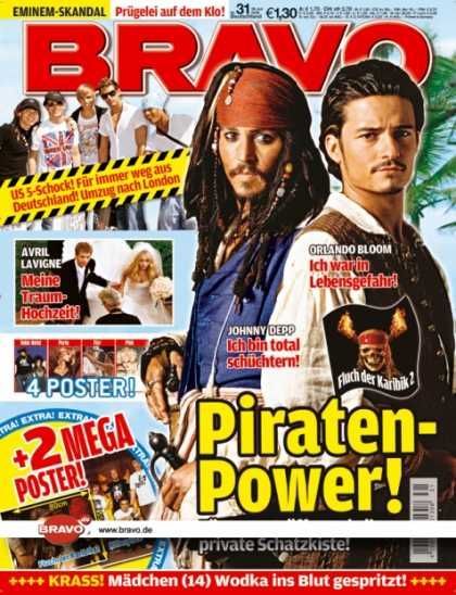 BRAVO magazine side cover 26 July 2006