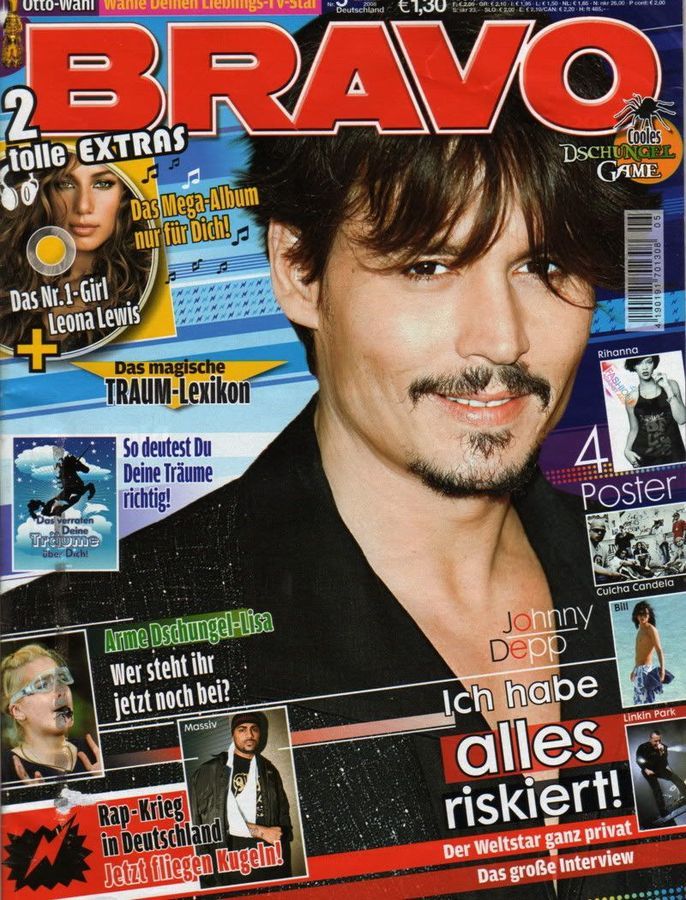BRAVO magazine side cover 23 January 2008