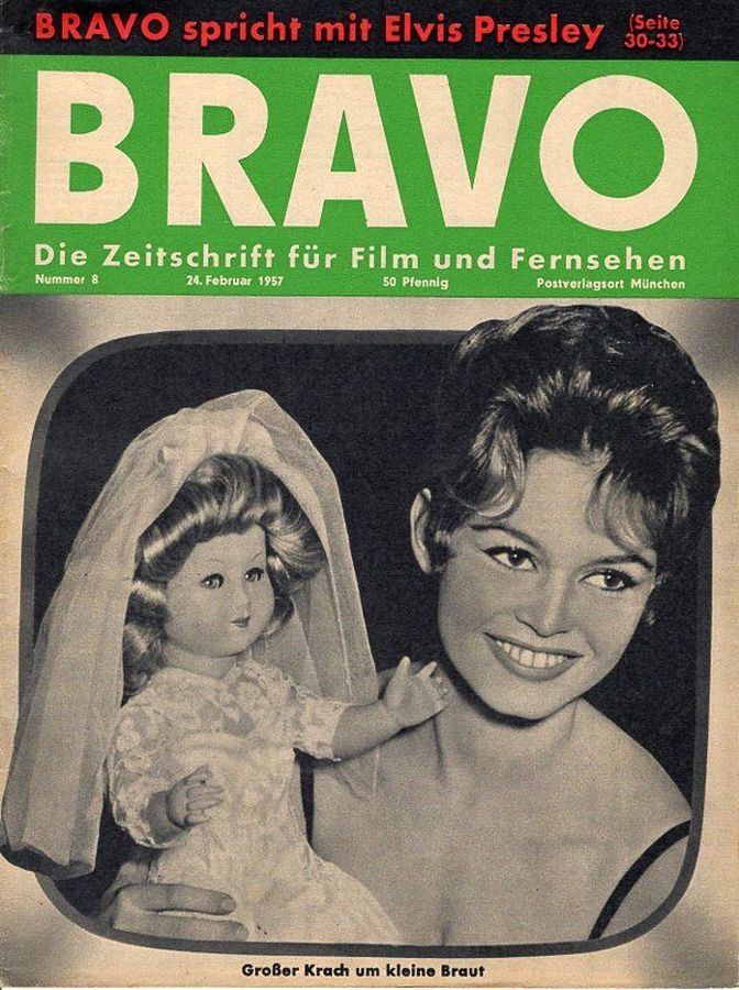 BRAVO magazine side cover Issue 8 24 February 1957