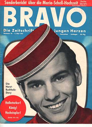 BRAVO magazine side cover Issue 18 5 May 1957
