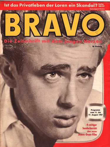BRAVO magazine side cover Issue 33 11 August 1957