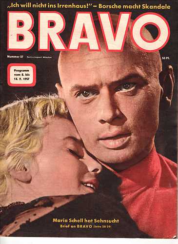 BRAVO magazine side cover Issue 37 8 September 1957