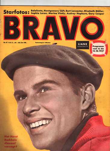 BRAVO magazine side cover Issue 41 6 October 1957