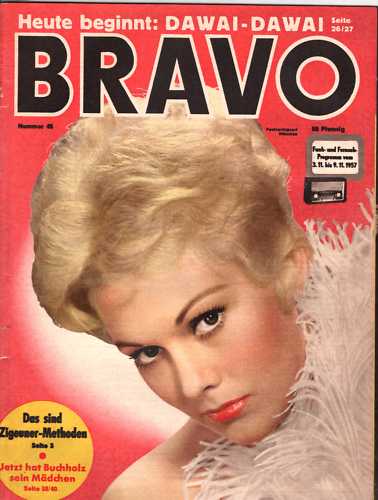 BRAVO magazine side cover Issue 45 3 November 1957
