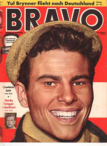 BRAVO magazine side cover Issue 49 1 December 1957