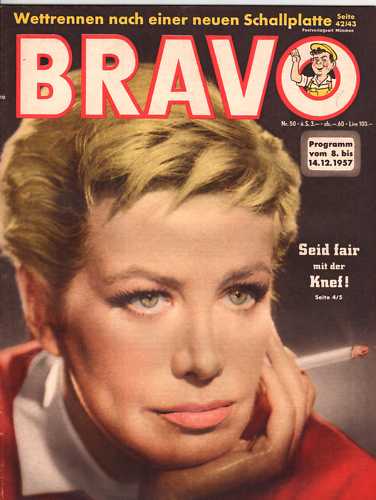 BRAVO magazine side cover Issue 50 8 December 1957
