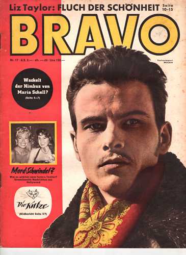 BRAVO magazine side cover Issue 17 27 April 1958