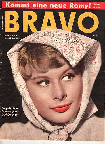 BRAVO magazine side cover Issue 31 3 August 1958
