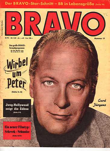 BRAVO magazine side cover Issue 19 10 May 1959