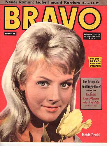 BRAVO magazine side cover Issue 16 17 April 1960
