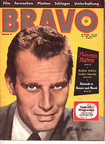 BRAVO magazine side cover Issue 21 22 May 1960
