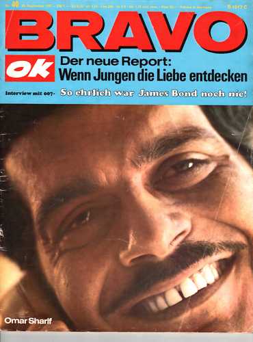 BRAVO magazine side cover Issue 40 1 October 1967