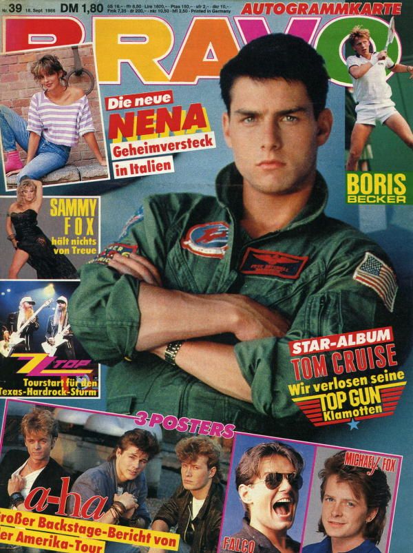 BRAVO magazine side cover 18 September 1986