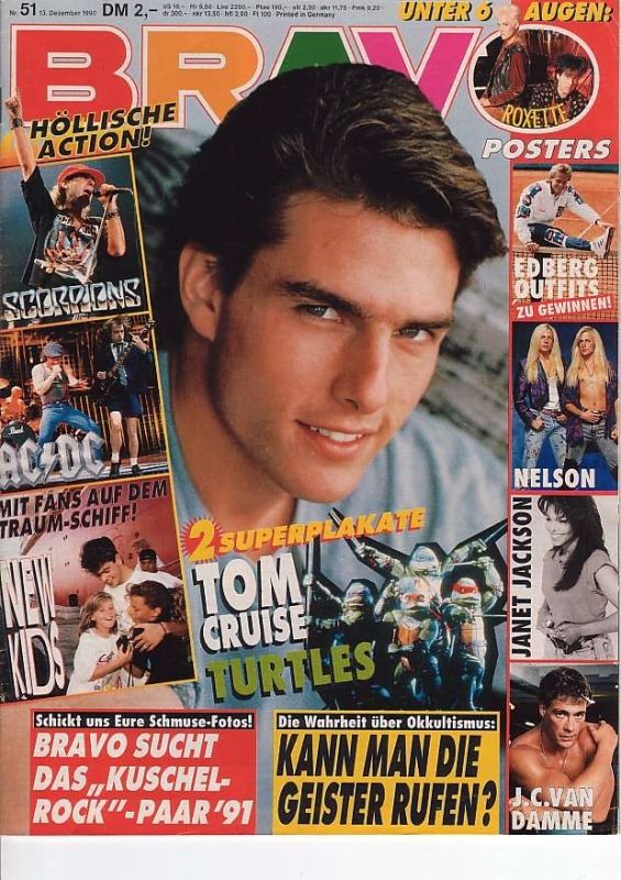 BRAVO magazine side cover 13 December 1990