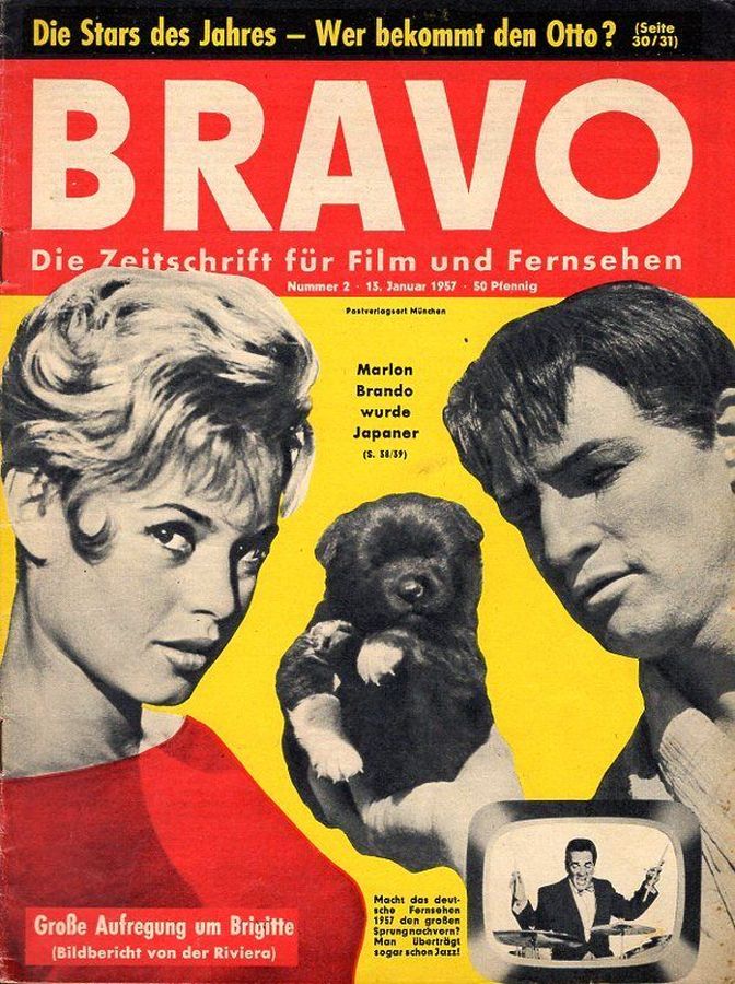 BRAVO magazine side cover Issue 2 13 January 1957