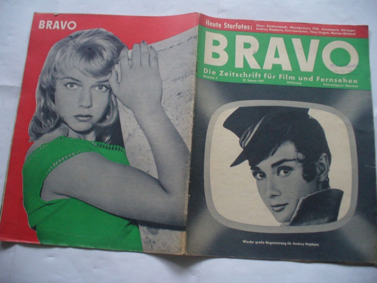 BRAVO magazine side cover Issue 4 27 January 1957