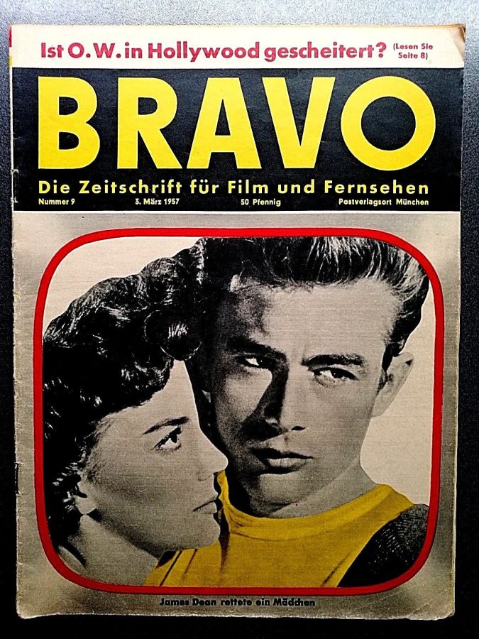 BRAVO magazine side cover Issue 9 3 March 1957