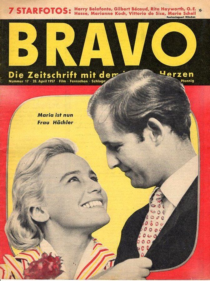 BRAVO magazine side cover Issue 17 28 April 1957