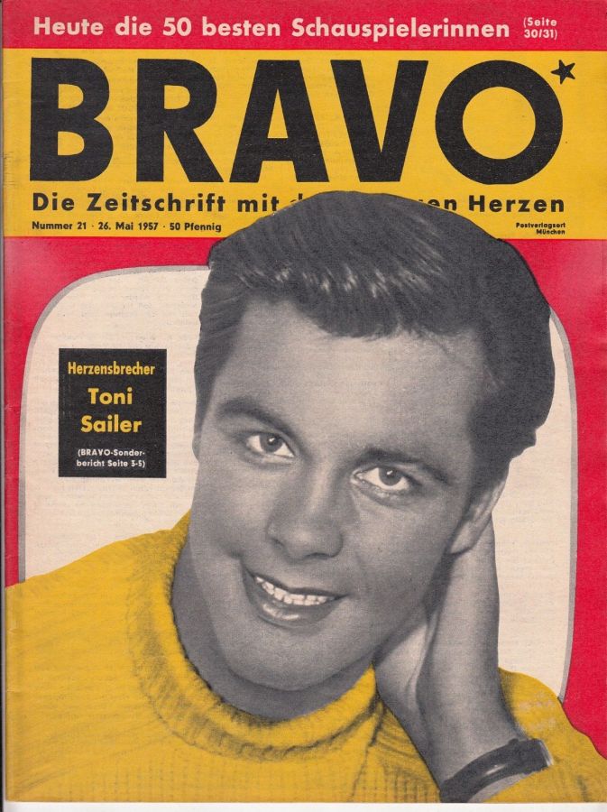BRAVO magazine side cover Issue 21 26 May 1957