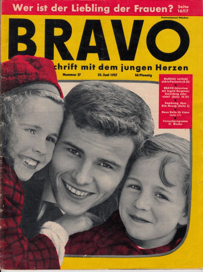 BRAVO magazine side cover Issue 27 23 June 1957