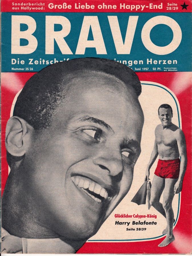 BRAVO magazine side cover Issue 25-6  June 1957