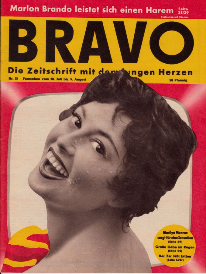 BRAVO magazine side cover Issue 31 28 July 1957