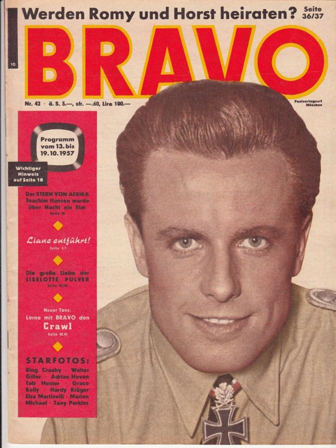 BRAVO magazine side cover Issue 42 13 October 1957