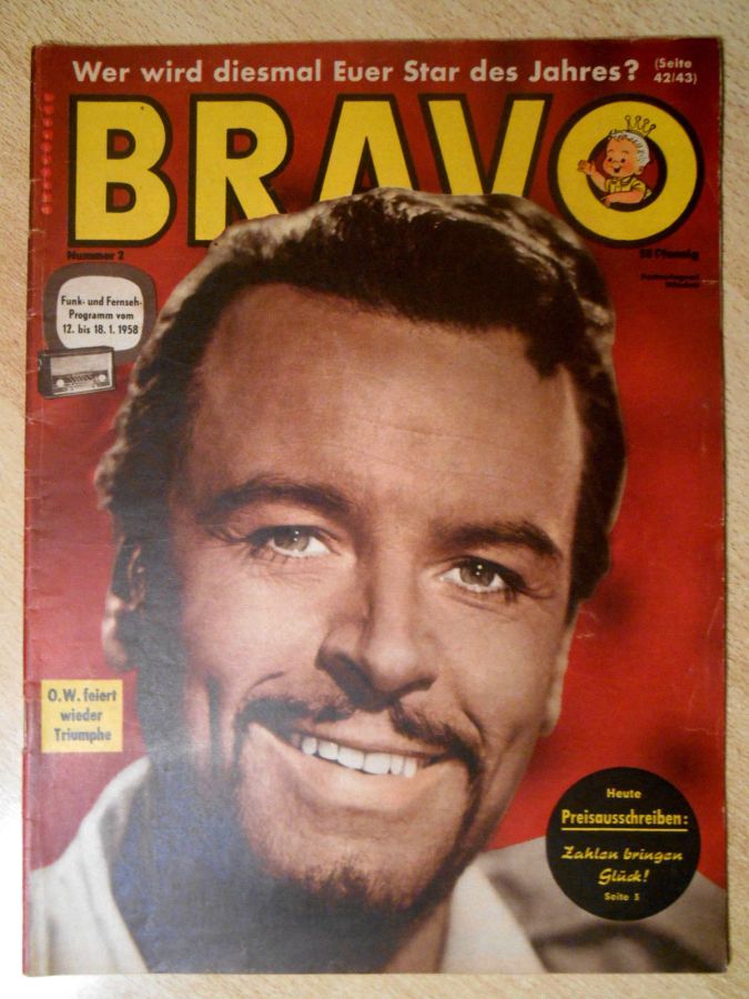 BRAVO magazine side cover Issue 2 12 January 1958