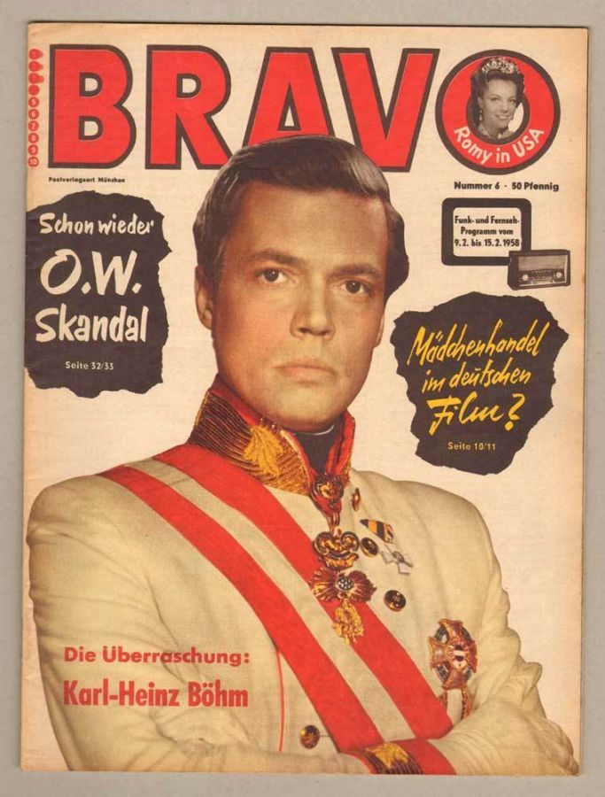 BRAVO magazine side cover Issue 6 9 February 1958